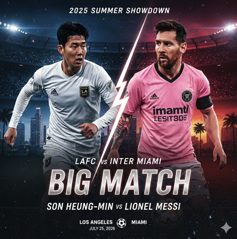 손흥민 LAFC vs 인터 마이애미 빅매치 예상 포스터