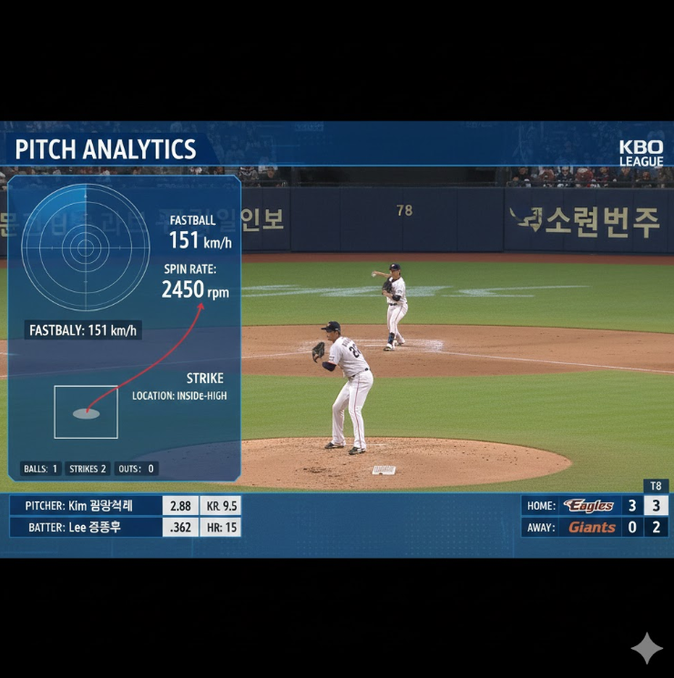 KBO 리그 경기 중계 화면 캡처 KBO 리그 경기 중계 화면 캡처