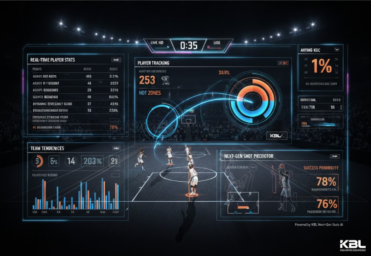 첨단 농구중계 데이터 화면