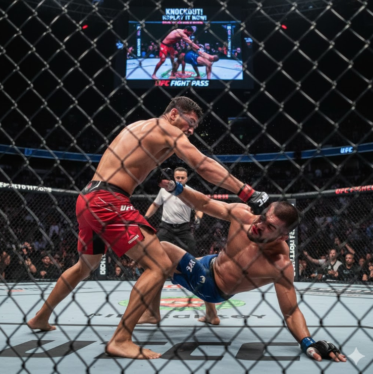 UFC KO 하이라이트 장면