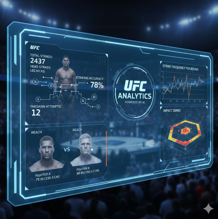 UFC 데이터 분석 화면