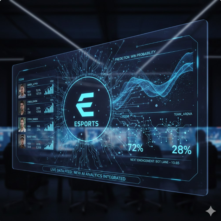 첨단 e스포츠중계 데이터 화면