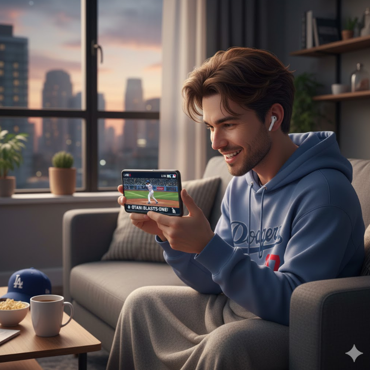 모바일로 MLB 중계 보는 사람