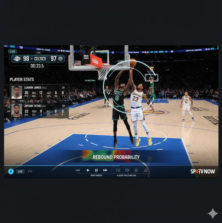 NBA 중계 화면 캡처