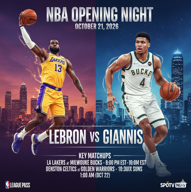 2026 NBA 개막전 포스터