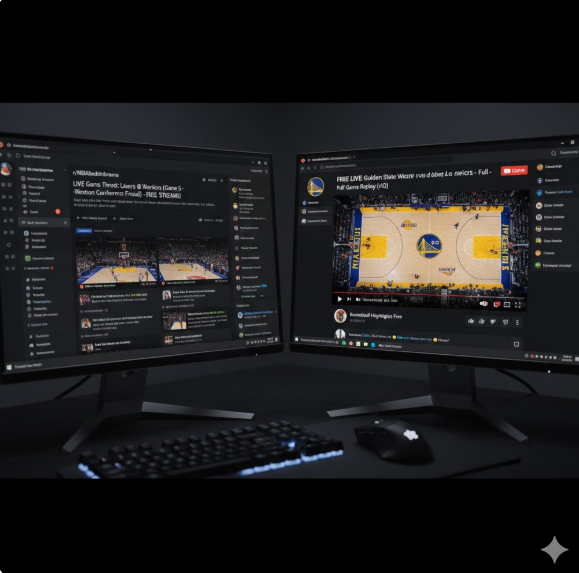 Reddit과 YouTube 같은 인터페이스를 통해 전 세계 팬들이 실시간으로 경기를 공유하고 소통하며 즐기는 현대적인 온라인 시청 문화를 재현합니다.