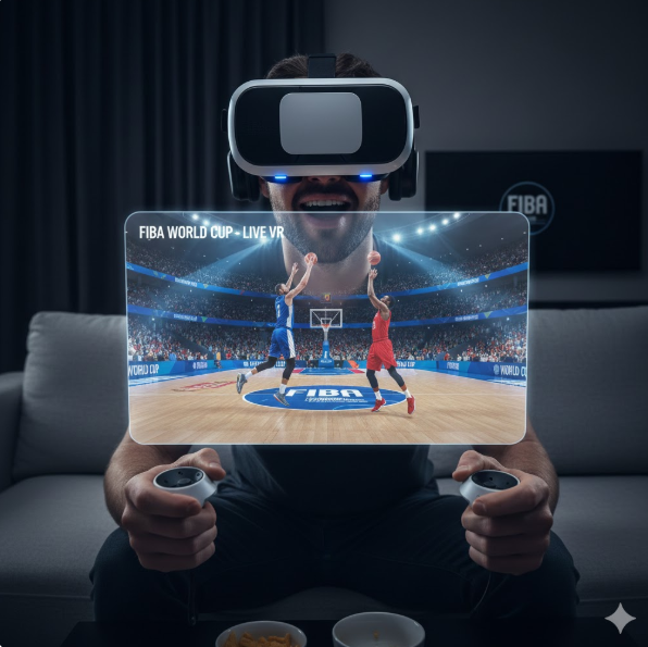 생생한 현장감: VR 헤드셋을 착용한 팬은 경기장에 직접 가지 않고도 집 안 소파에서 코트사이드에 앉아 있는 듯한 입체적인 시야를 확보합니다.