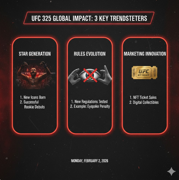 이번 대회가 MMA 산업에 끼친 3가지 혁신을 강조합니다