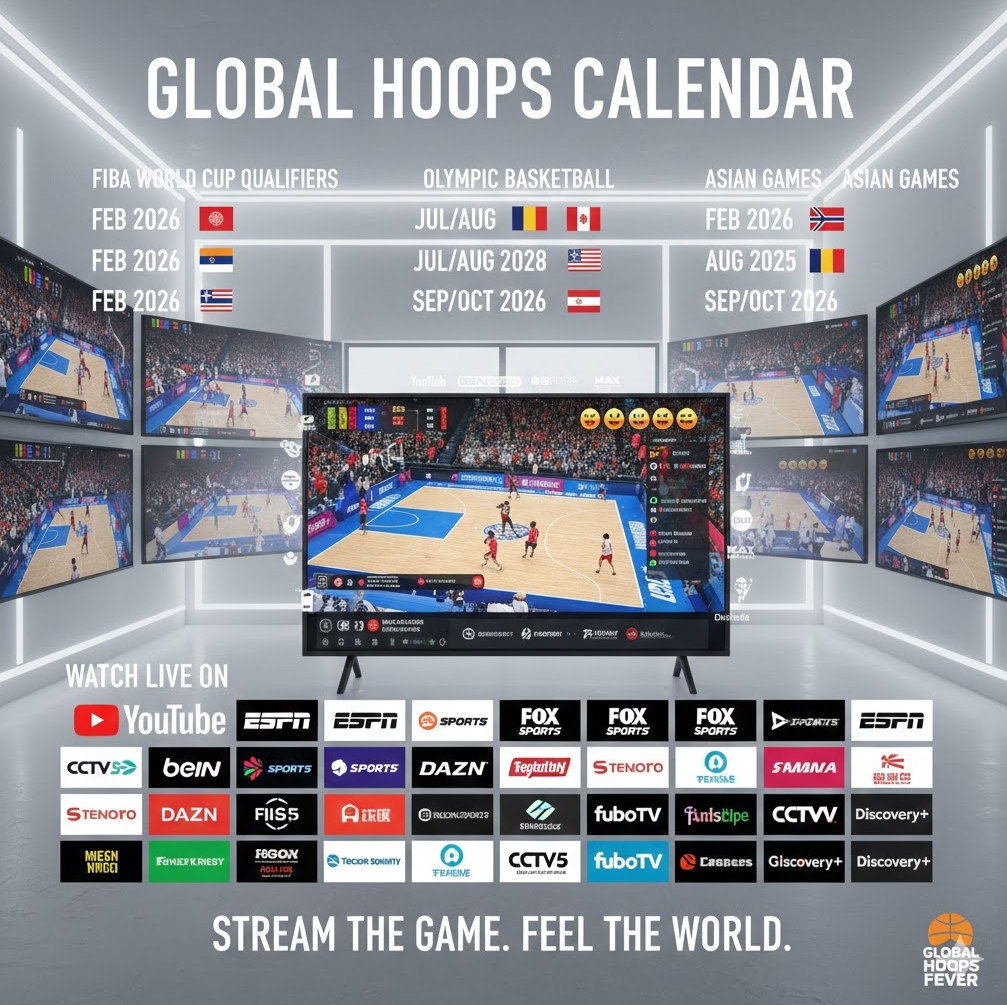 그리고 수많은 글로벌 플랫폼 로고를 통해 시간과 장소에 구애받지 않고 실시간 스포츠 중계를 즐기는 현대 팬들의 시청 문화를 생생하게 나타냅니다.