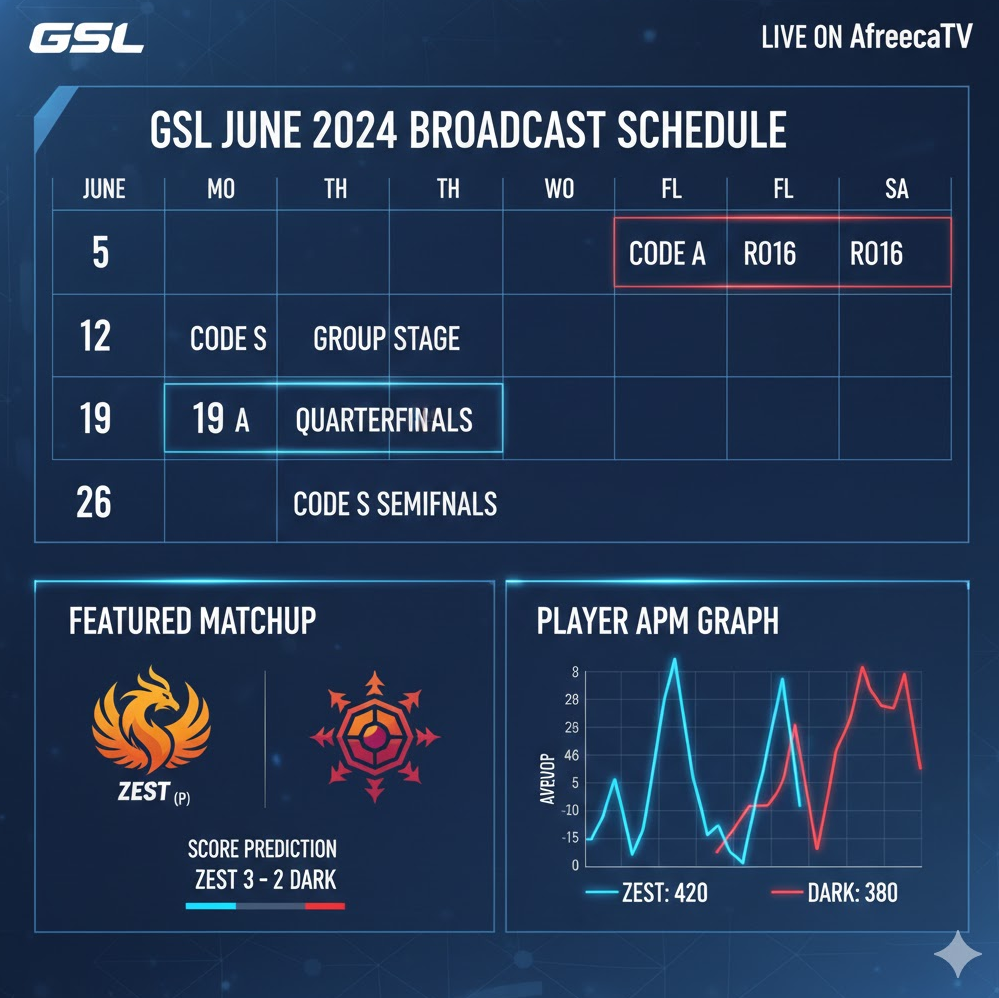  GSL 생중계 일정 캘린더 이미지