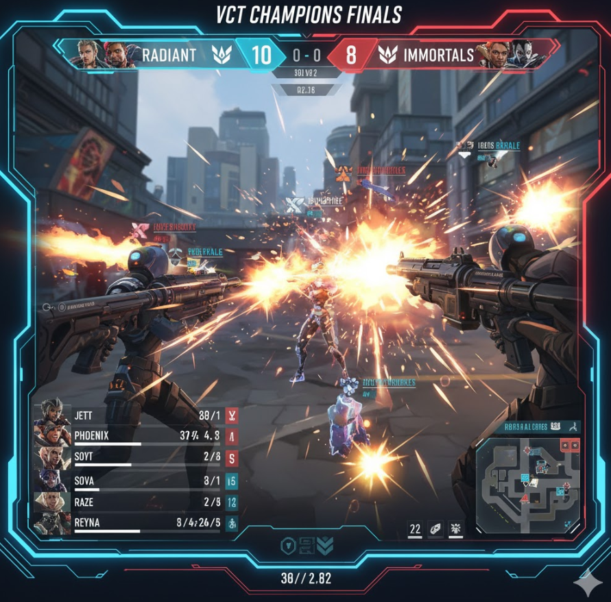 VCT 챔피언스 생중계 하이라이트 이미지