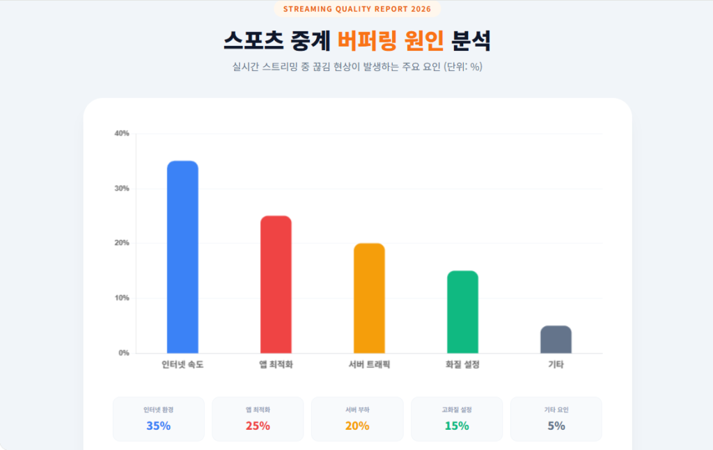 스포츠 중계 버퍼링 원인 분석
